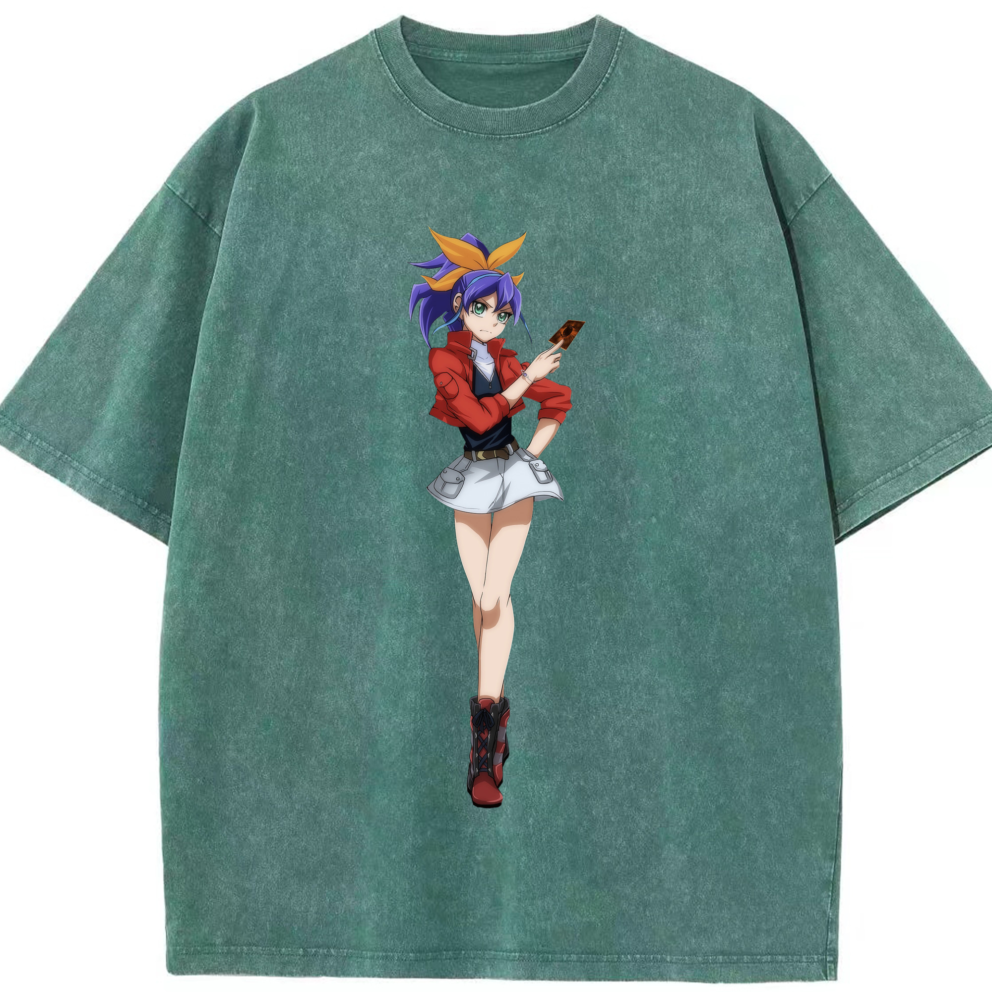 （画像用） 遊☆戯☆王 Yu-Gi-Oh! 綿100% ヴィンテージ風 半袖Tシャツ（フロントプリント）